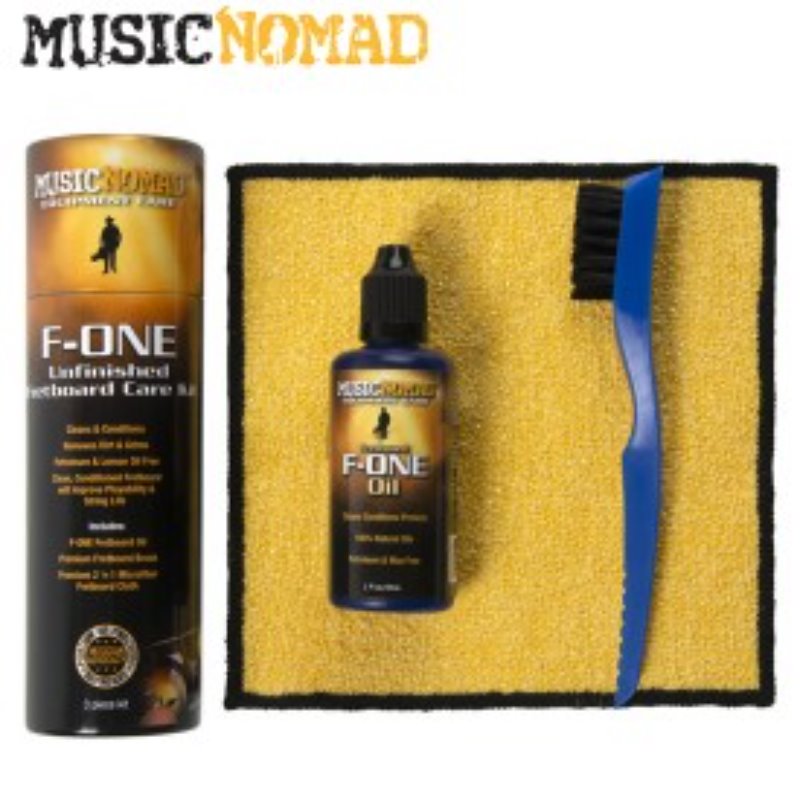 [Music Nomad] F-ONE Unfinished Fretboard Care Kit - Oil, Cloth, Brush - 3 pc - 지판 관리 용품 필수 팩키지!!!