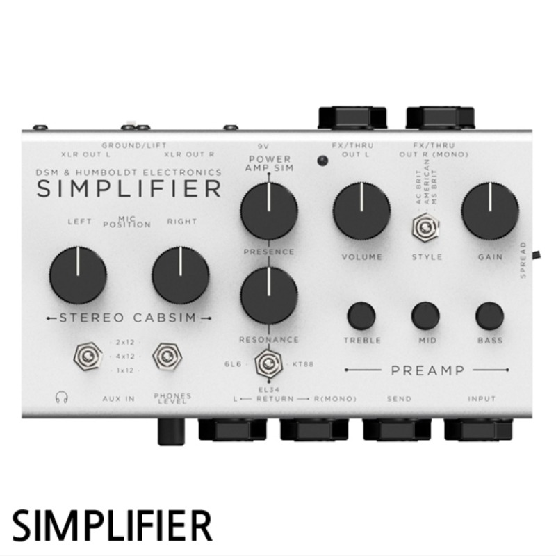 DSM&amp;Humboldt Simplifier Amp &amp; Cab Simulator 심플리파이어 - 앰프 모델링 기타 용 앰프/캐비넷 시뮬레이터