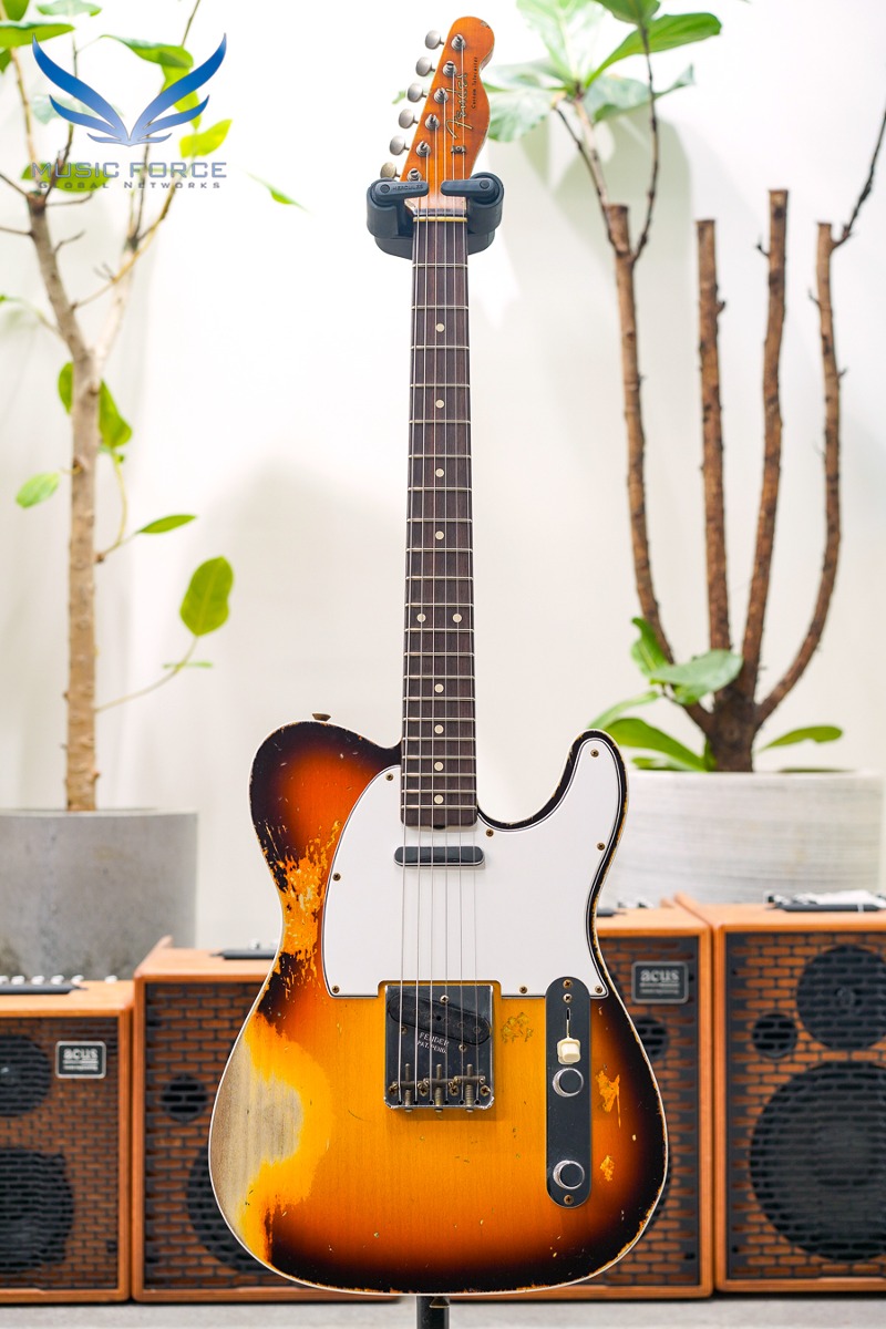 [2024 새봄맞이세일! (~4/30까지)] Fender Custom Shop Limited Edition 1959 Telecaster Custom Super Heavy Relic-Faded Aged Chocolate 3-Color Sunburst (2022년산/신품) - CZ558867