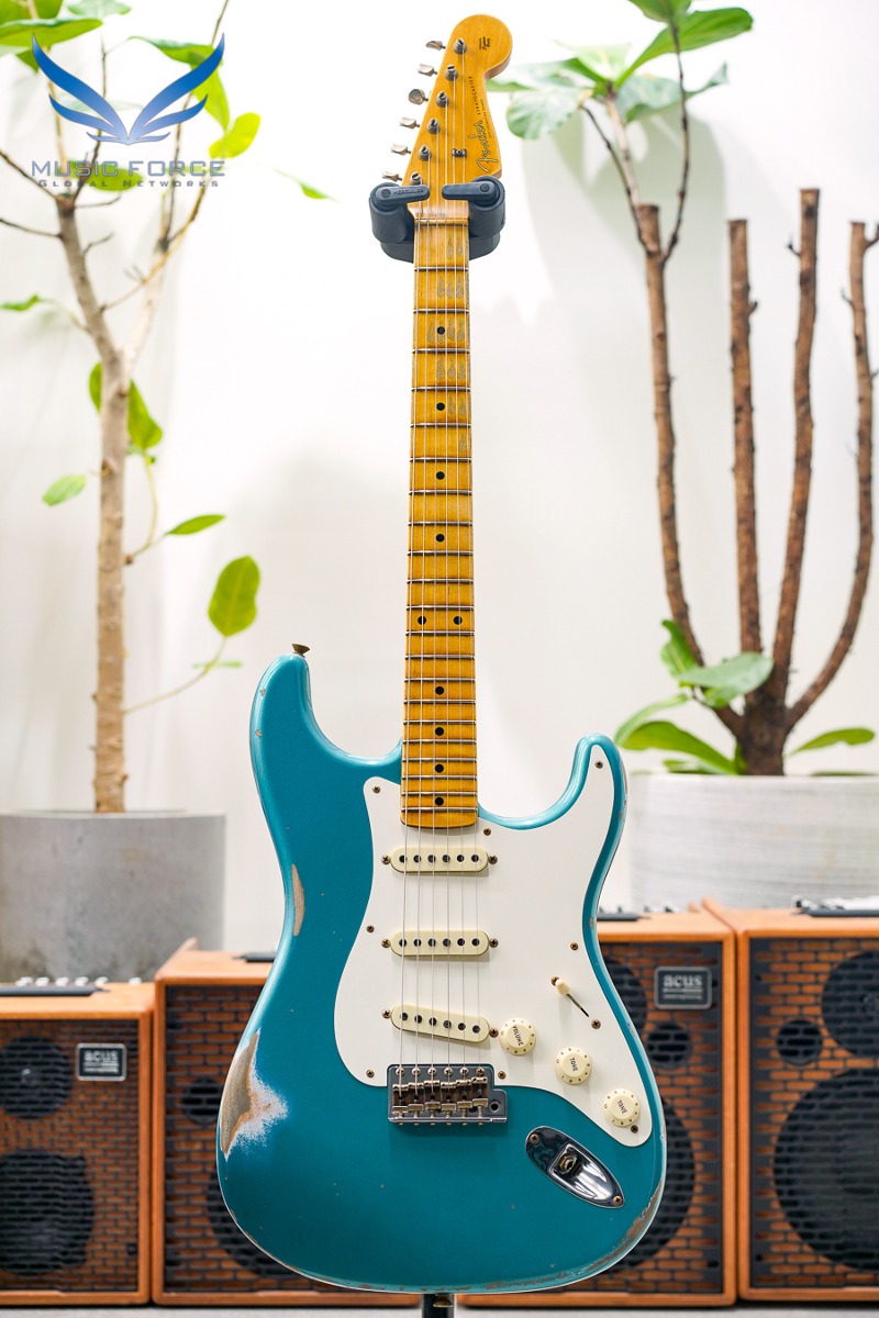 [2024 새봄맞이세일! (~4/30까지)] Fender Custom Shop Limited Edition 1957 Strat Relic-Faded/Aged Ocean Turquoise (2021년산/신품) - CZ557423