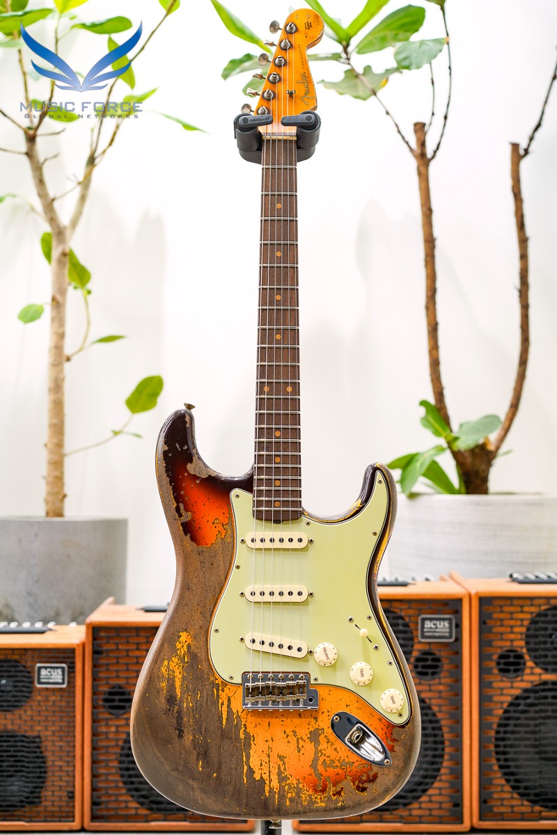 [2024 새봄맞이세일! (~4/30까지)]  Fender Custom Shop Limited Edition 1959 Strat Super Heavy Relic-Super Faded/Aged Chocolate 3TSB (2023년산/신품) - CZ569762