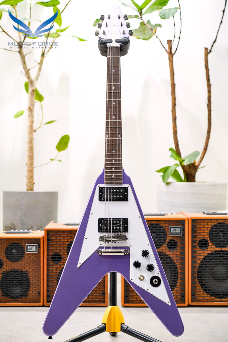[2024 새봄맞이세일! (~5/31까지)] Epiphone Kirk Hammett 1979 Flying V - Purple Metallic (신품) - 23061522165