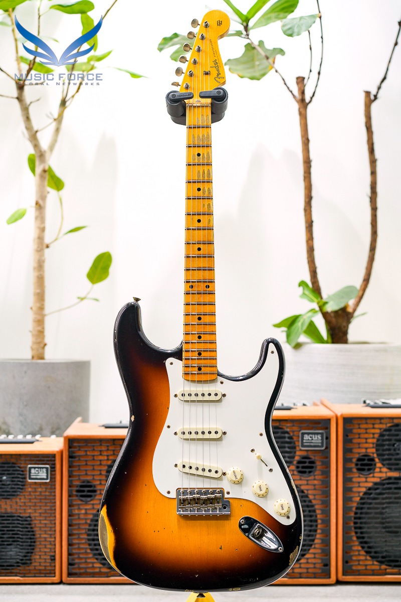 [2024 새봄맞이세일! (~4/30까지)] Fender Custom Shop 1957 Strat Relic-Wide Fade 2 Tone Sunburst (2023년산/신품) - CZ572427