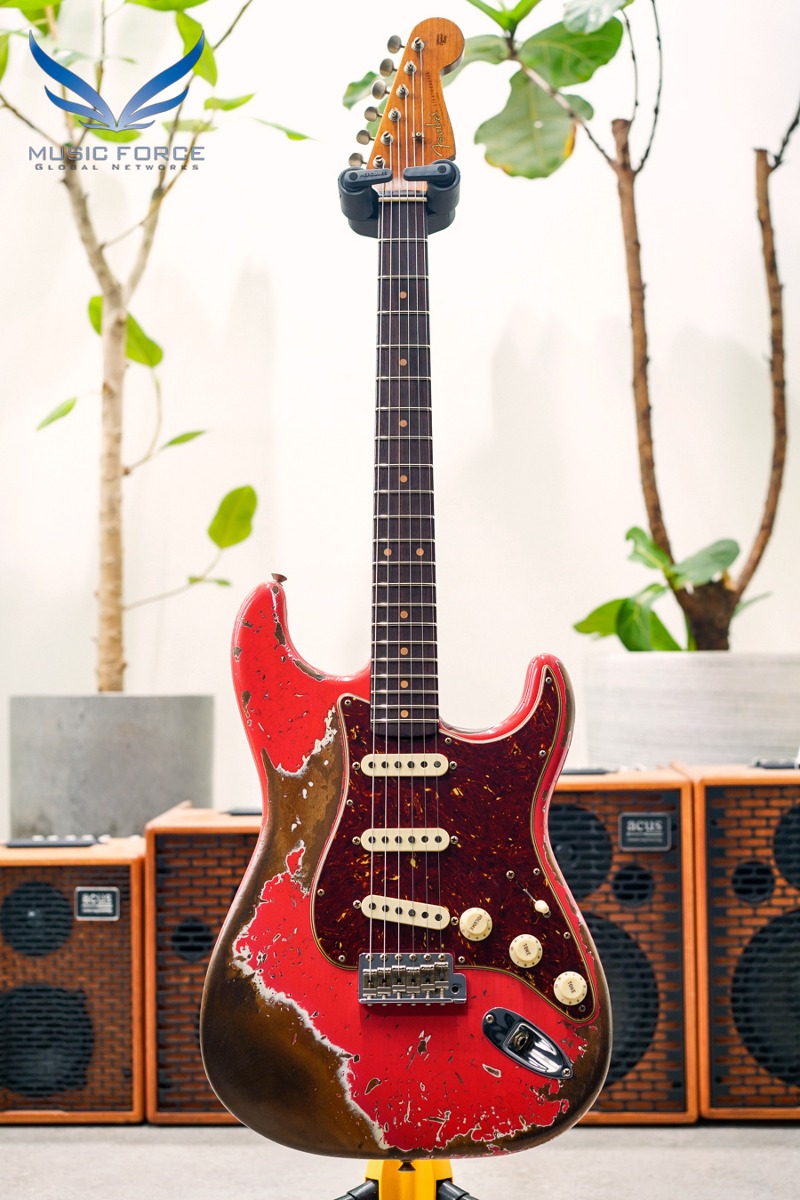 [2024 새봄맞이세일! (~4/30까지)] Fender Custom Shop Limited Edition 1960 Roasted Strat Super Heavy Relic-Aged Fiesta Red w/Roasted Maple Neck &amp; Tortoise Pickguard (2023년산/신품) - CZ576044
