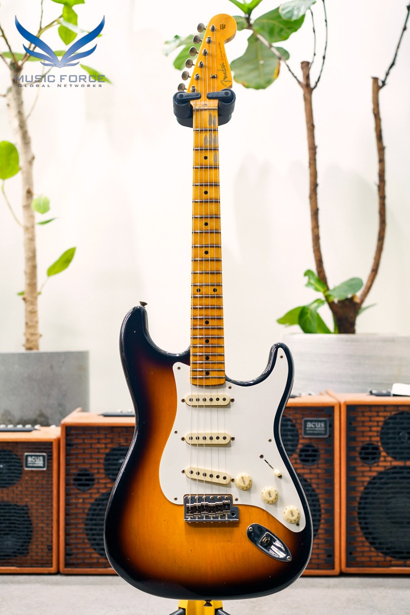 [2024 새봄맞이세일! (~5/31까지)] Fender Custom Shop Limited Edition 1956 Strat Journeyman Relic-Faded/Aged 2 Color Sunburst w/Flash Coat Lacquer Finish (2023년산/신품) - CZ571018
