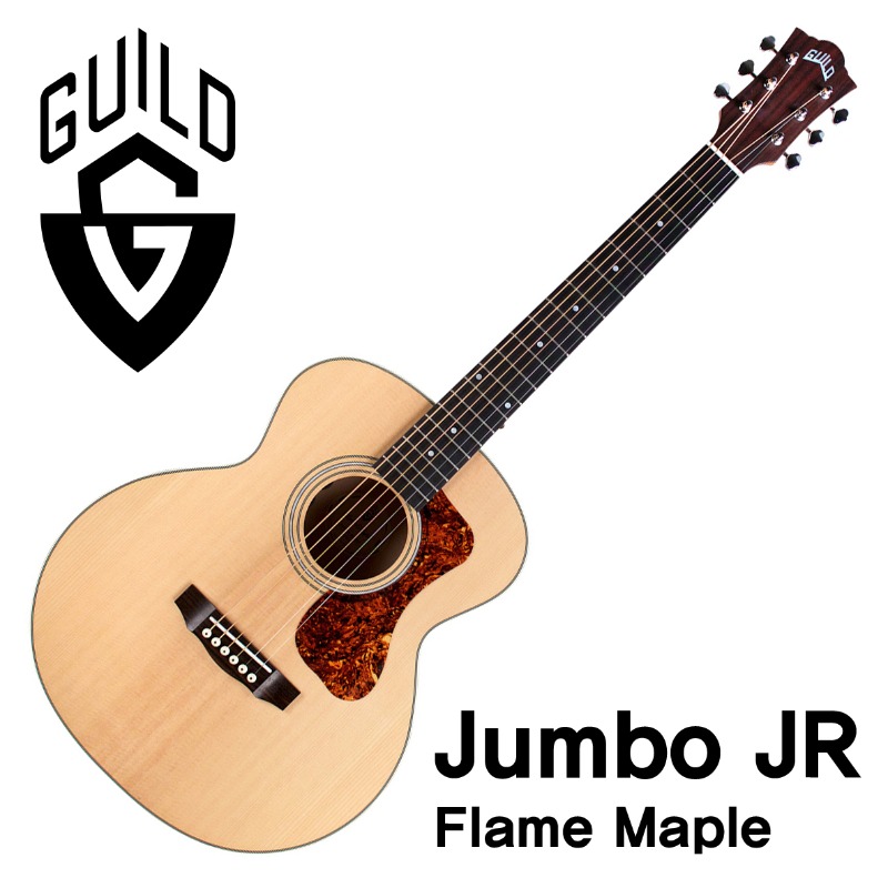 [길드공식대리점/특별세일!!/당일발송가능] Guild Westerly Collection Series Jumbo Junior Flame Maple w/Fishman Sonitone GT-1 Pickup(신품) 길드 점보 주니어