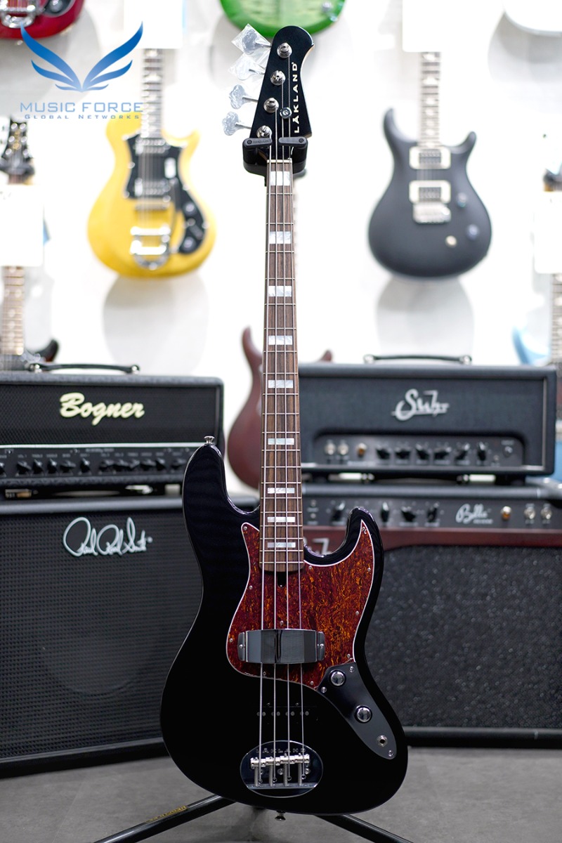 [특별세일] Lakland US Custom 44-60 Vintage J Bass-Black w/Rosewood FB, Pearl Block Inlay &amp; Matching Headstock(2018년산/신품)