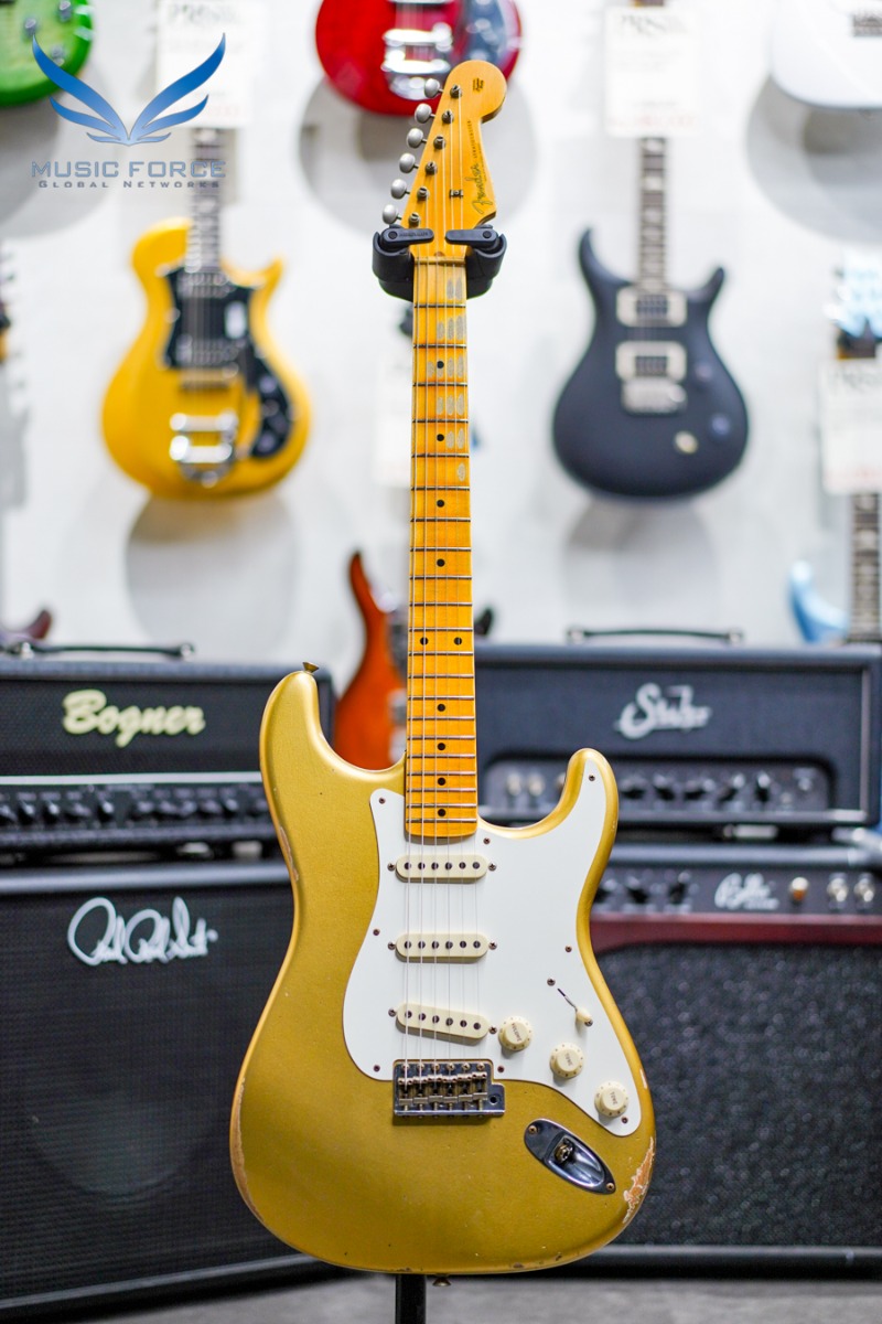 Fender Custom Shop 2021 Custom Collection 1957 Strat Relic-Aged HLE Gold (신품)