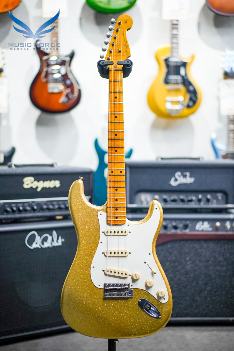 Fender Custom Shop Limited Edition 1950&#039;s Strat Journeyman Relic-Aged Gold Sparkle w/AA Flame Maple Neck (신품)