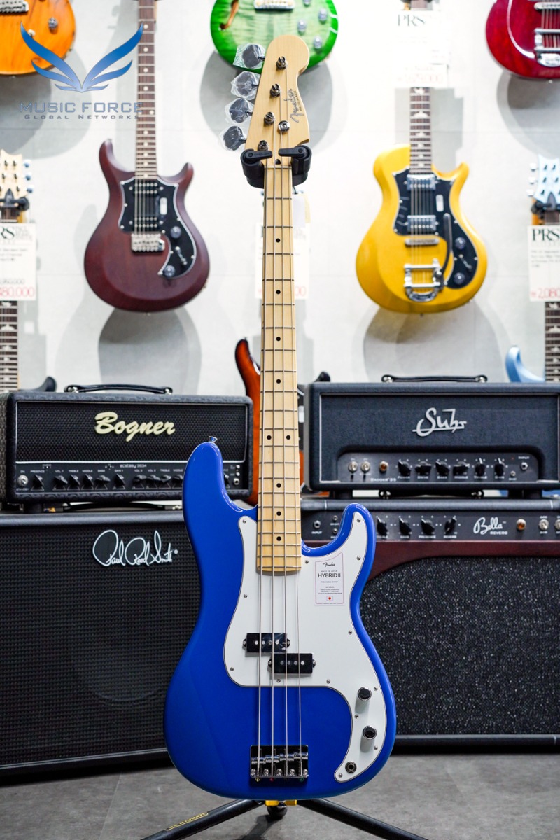 Fender Japan Hybrid II Precision Bass-Forest Blue w/Maple FB (신품) - JD22005694