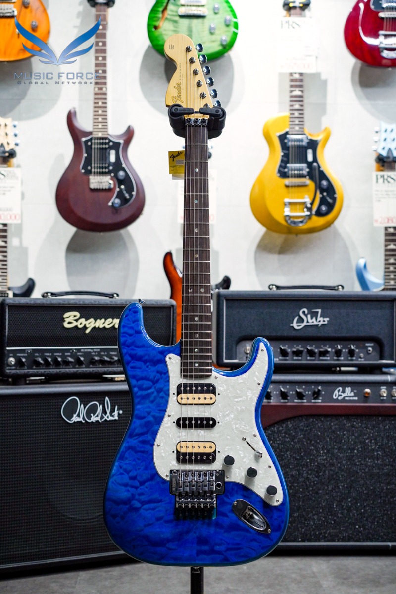 Fender Japan Artist Series MICHIYA HARUHATA Stratocaster-Caribbean Blue Trans w/Rosewood FB (신품) - JD22001103