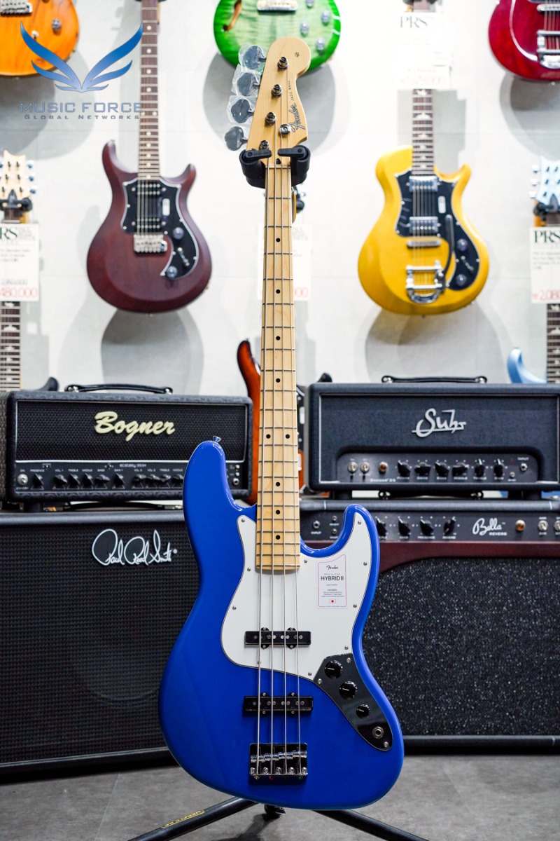 Fender Japan Hybrid II Jazz Bass-Forest Blue w/Maple FB (신품) - JD22005664