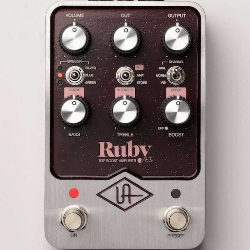 [공식대리점/실재고보유/특별세일(~7/9까지)] Universal Audio UAFX Ruby &#039;63 Boost Amplifier 유니버설 루비