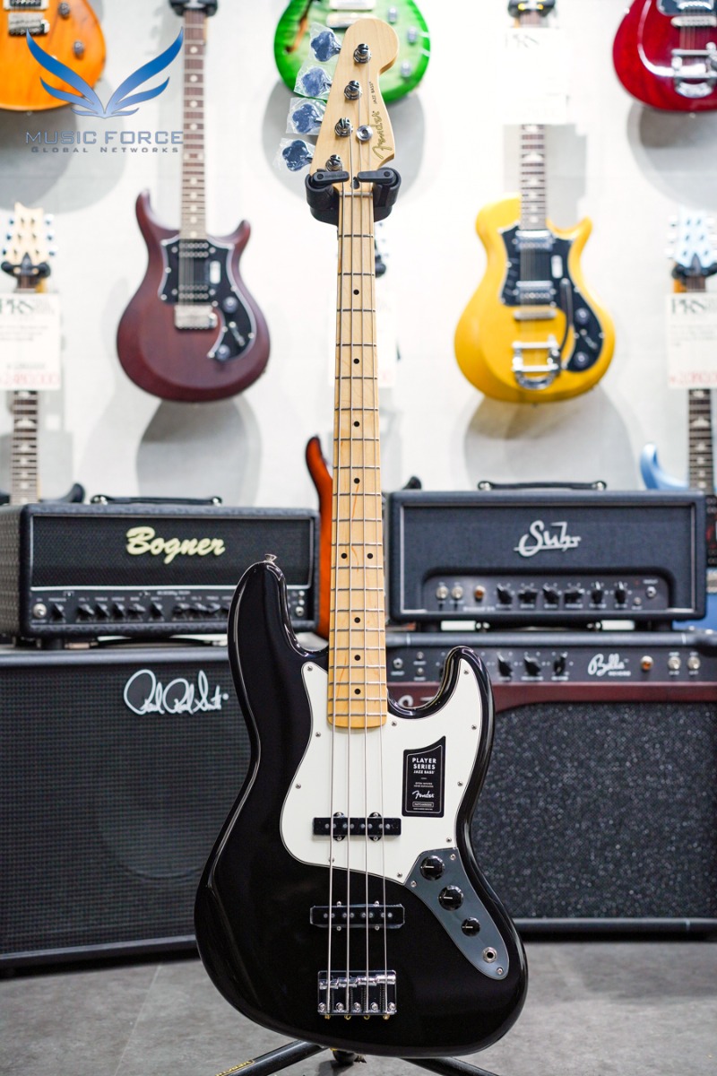 Fender Mexico Player Series Jazz Bass-Black w/Maple FB (신품) 펜더 멕시코 플레이어 시리즈 재즈 베이스 - MX22080034