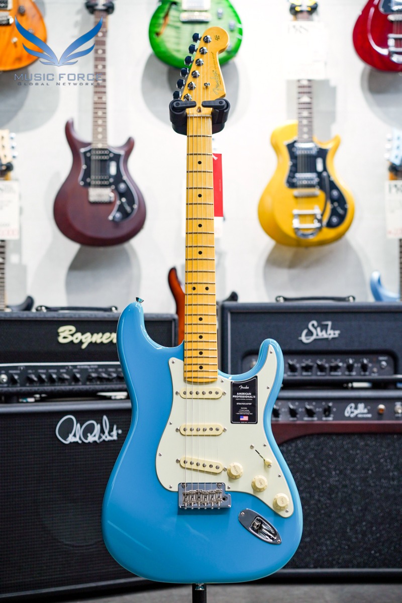 Fender USA American Professional II Stratocaster SSS-Miami Blue w/Maple FB (신품) 펜더 아메리칸 프로페셔널 II 스트라토캐스터 - US22005429