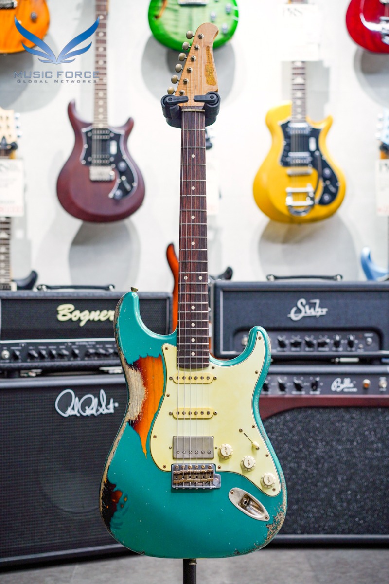 Xotic USA California Classic XSC-2 SSH Super Heavy Aging-Sherwood Green over 3TSB(Optional Color) w/5A Roasted Flame Maple Neck &amp; Indian Rosewood FB (2022년산/Made in USA/신품) - 2542