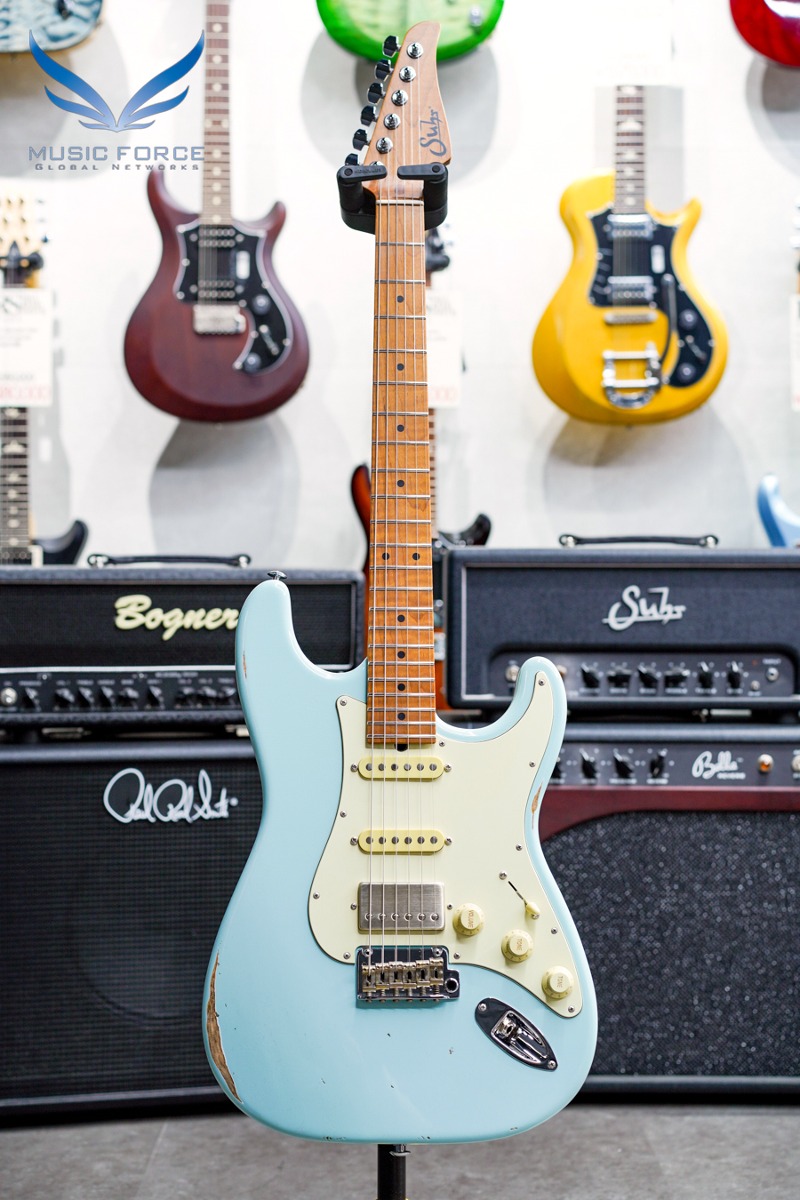 Suhr Classic S Antique(Custom Model) SSH-Sonic Blue w/1-Piece Roasted Flame Maple Neck (신품) - 70628
