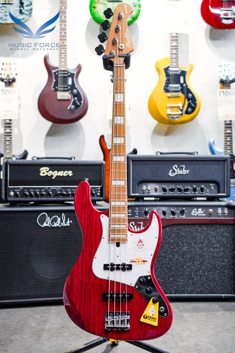 [Used] Bacchus Global Series WL4-ASH33/RSM-See Thru Red w/Roasted Maple Neck &amp; FB (2022년산/EXO+중고)-GJ01257