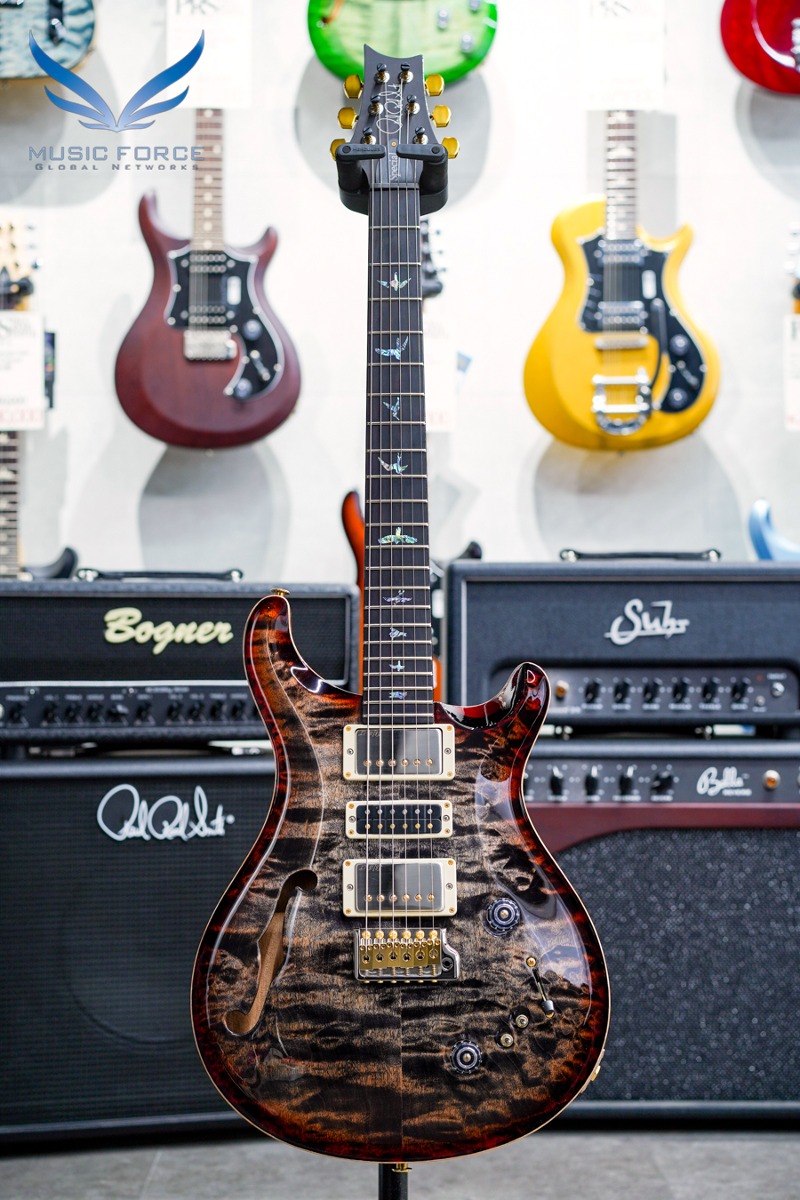 PRS Wood Library Special 22 Semi Hollow-Charcoal Cherry Burst w/Quilt Maple 10 Top &amp; African Blackwood FB (2022년산/신품) - 0347251