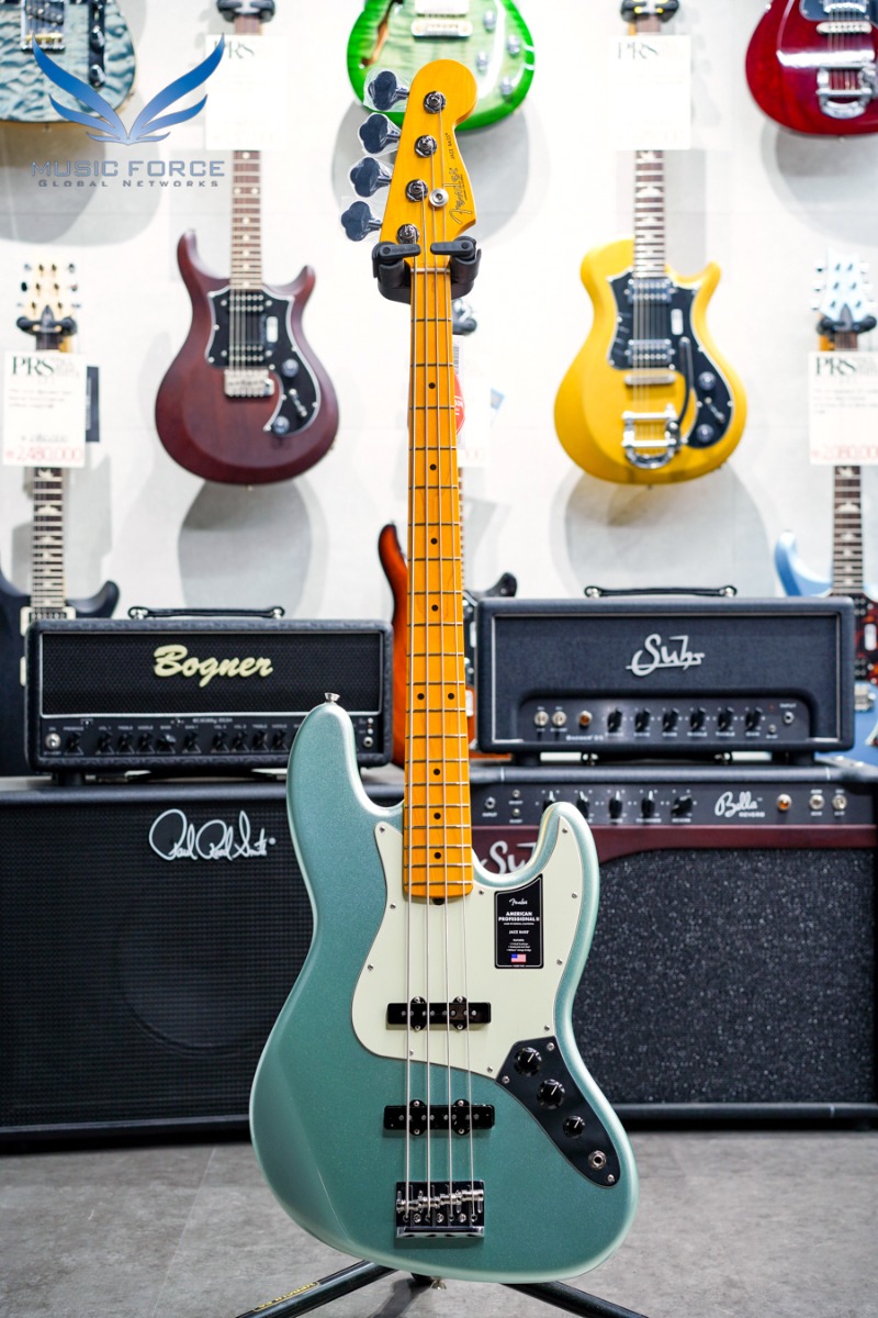 Fender USA American Professional II Jazz Bass-Mystic Surf Green w/Maple FB (신품) 펜더 아메리칸 프로페셔널 II 재즈 베이스 - US22110271