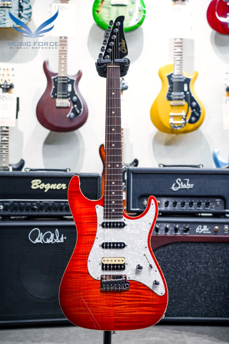 [2023 Spring Sale! (~3/31까지)] Suhr Dealer Select Limited Run Standard SSH FMT-Fireburst w/Roasted Maple Neck, White Pearl PG, Black Headstock &amp; SSCII System (신품) - 70696