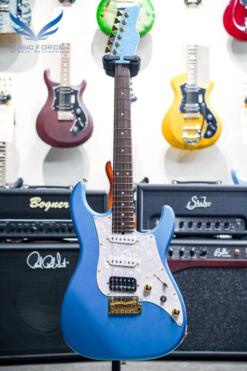 [2023 Spring Sale! (~3/31까지)] James Tyler USA Studio Elite HD-Lake Placid Blue w/Matching Headstock, Gold HW, Midboost &amp; Bypass Button (2022년산/신품) - 22421
