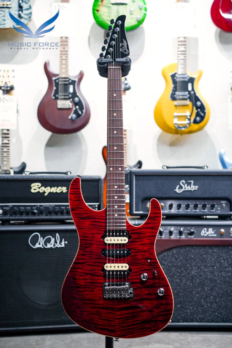Suhr Dealer Select Limited Run Modern HSH FMT-Chili Pepper Red w/Black Headstock (신품) - 70674