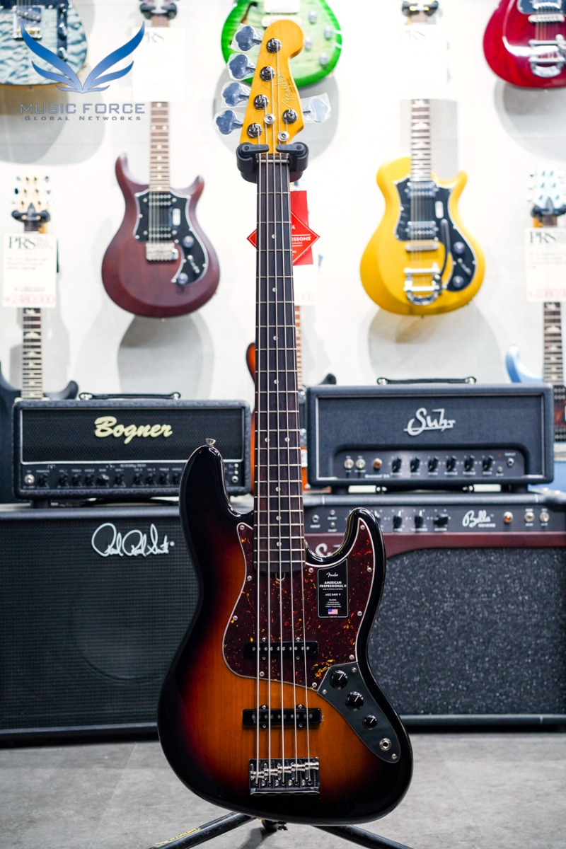 Fender USA American Professional II Jazz Bass V-3TSB w/Rosewood FB (신품) 펜더 아메리칸 프로페셔널 II 재즈 베이스 5현 - US22109299