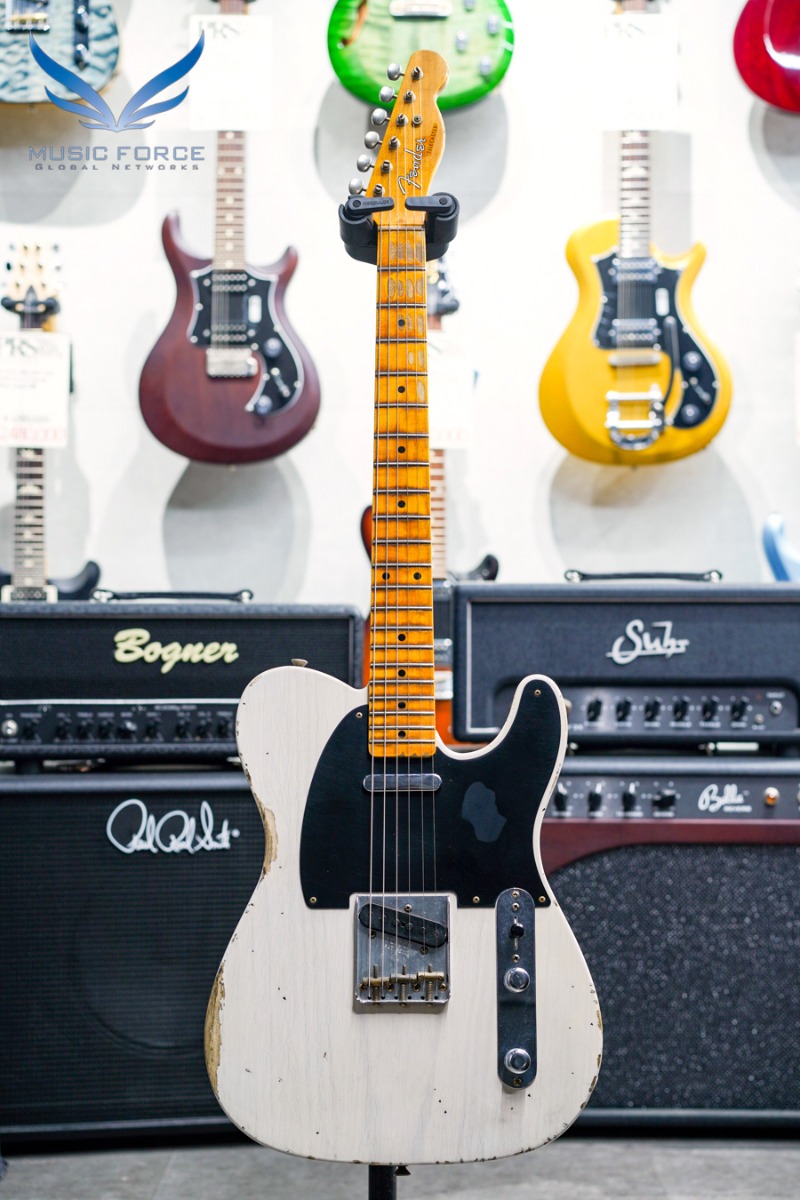 [2023 신년세일! (~1/31까지)] Fender Custom Shop 1950s Tele Relic-Aged White Blonde w/1-Piece Ash Body (신품)