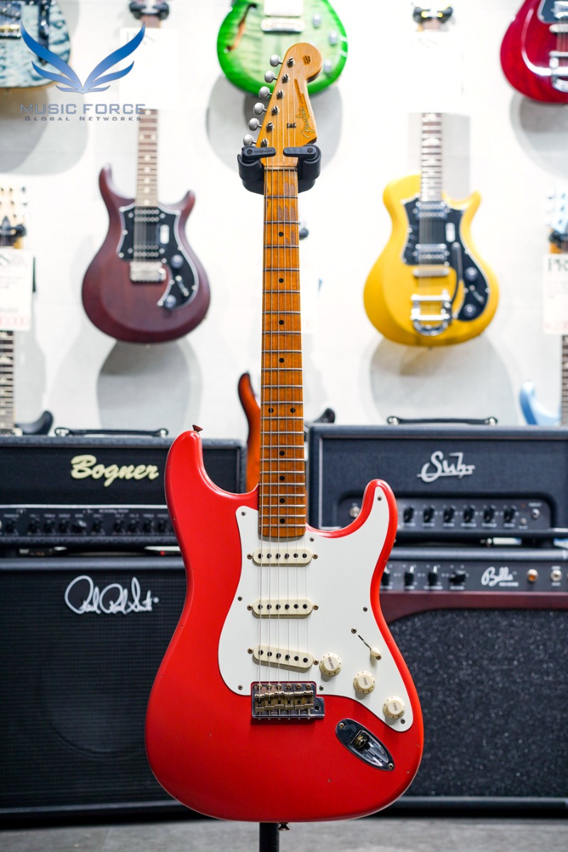 [2023 신년세일! (~1/31까지)] Fender Custom Shop 1957 Strat Journeyman Relic-Aged Fiesta Red w/Roasted Maple Neck (신품)