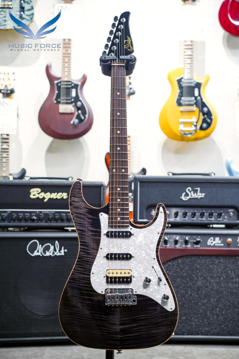 [2023 Spring Sale! (~3/31까지)] Suhr Dealer Select Limited Run Standard SSH FMT-Trans Black w/Roasted Maple Neck, White Pearl PG, Black Headstock &amp; SSCII System (신품) - 70749