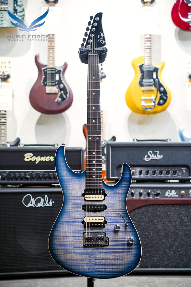[2023 Spring Sale! (~3/31까지)] Suhr Dealer Select Limited Run Modern HSH FMT-Faded Trans Whale Blue Burst w/Black Headstock (신품) - 70670