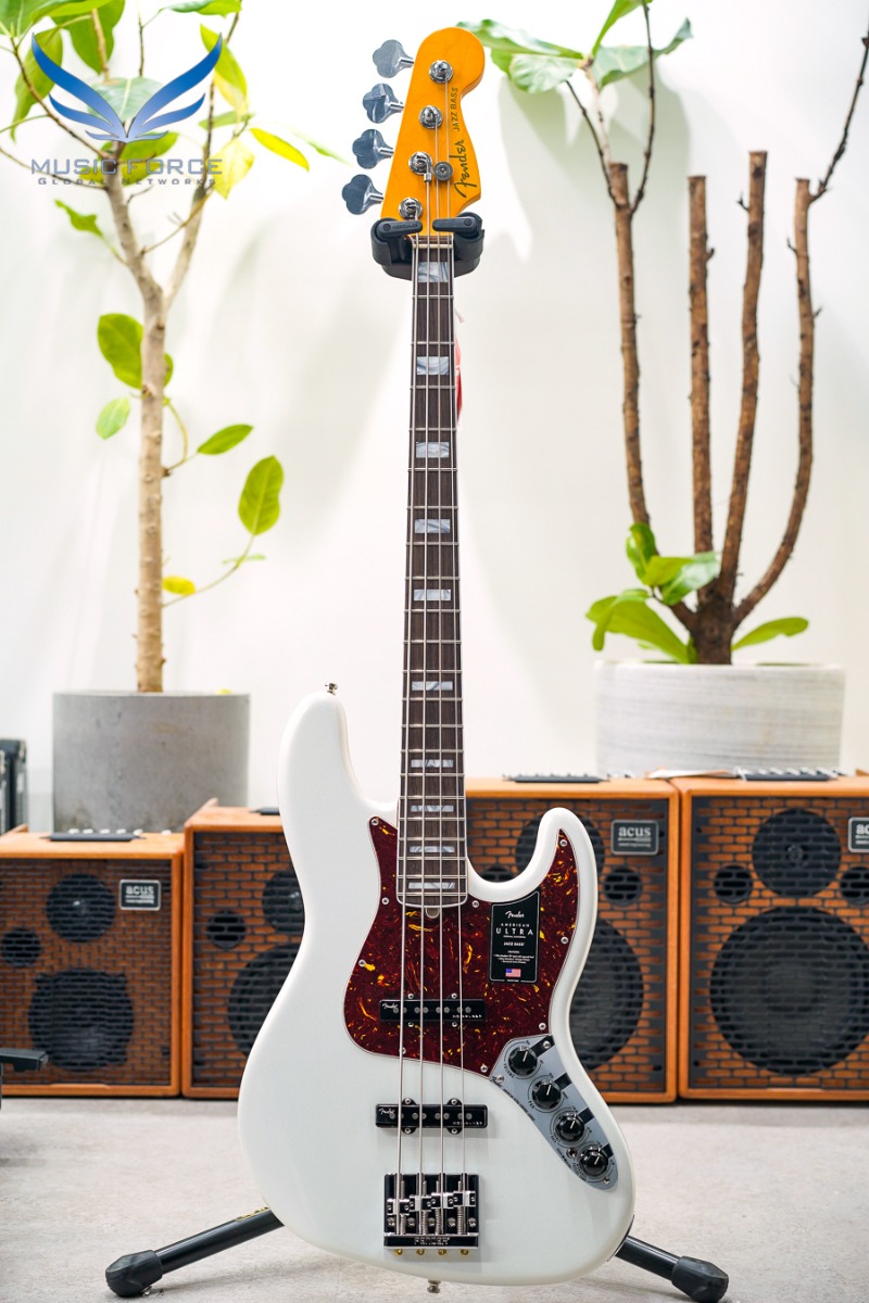Fender USA American Ultra Jazz Bass-Arctic Pearl w/Rosewood FB (신품) 펜더 아메리칸 울트라 재즈베이스 - US22074491