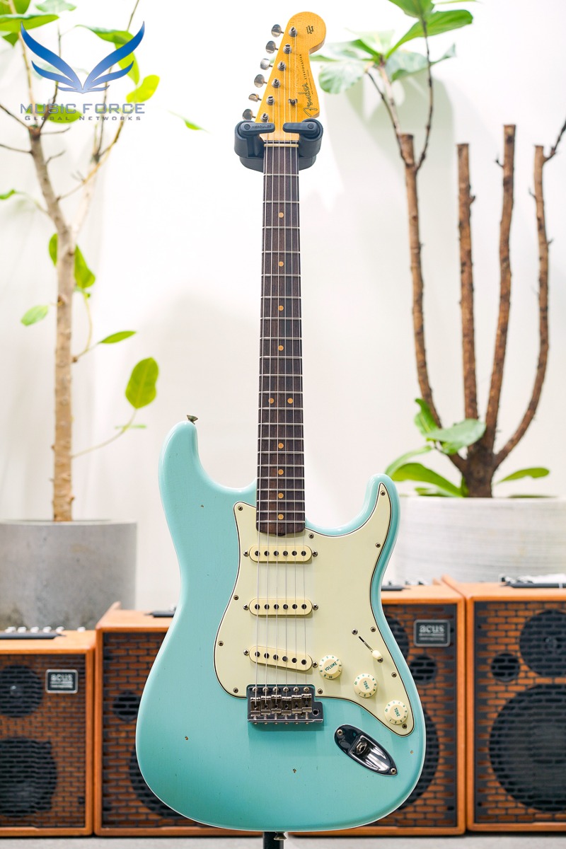 [2023 Final Sale(~12/31까지)!!!] Fender Custom Shop 1964 Strat Journeyman Relic-Faded/Aged Daphne Blue (2022년산/신품) - CZ564743