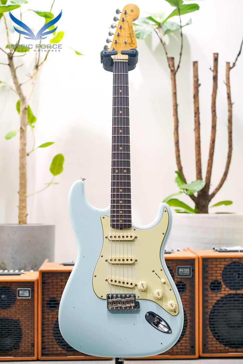 [2024 Summer Sale! (~7/31까지)] Fender Custom Shop Limited Edition 1964 Strat Journeyman Relic-Faded/Aged Sonic Blue w/AA Flame Maple Neck (2022년산/신품) - CZ558581