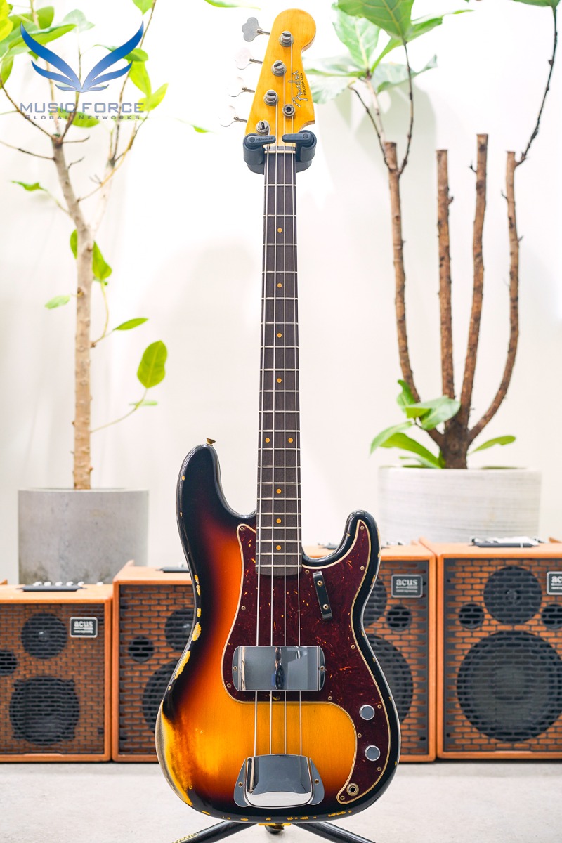 [Autumn Sale! (~10/31까지)] Fender Custom Shop Limited Edition 1960 Precision Bass Heavy Relic-3 Tone Sunburst (2022년산/신품) - CZ557131