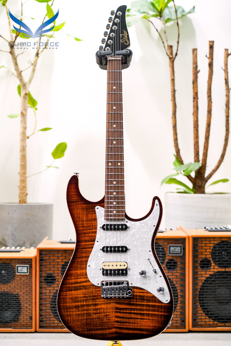 [2024 Summer Sale! (~7/31까지)] Suhr Dealer Select Limited Run Standard SSH FMT-Bengal Burst w/Roasted Maple Neck, White Pearl PG, Black Headstock &amp; SSCII System (신품) - 70687