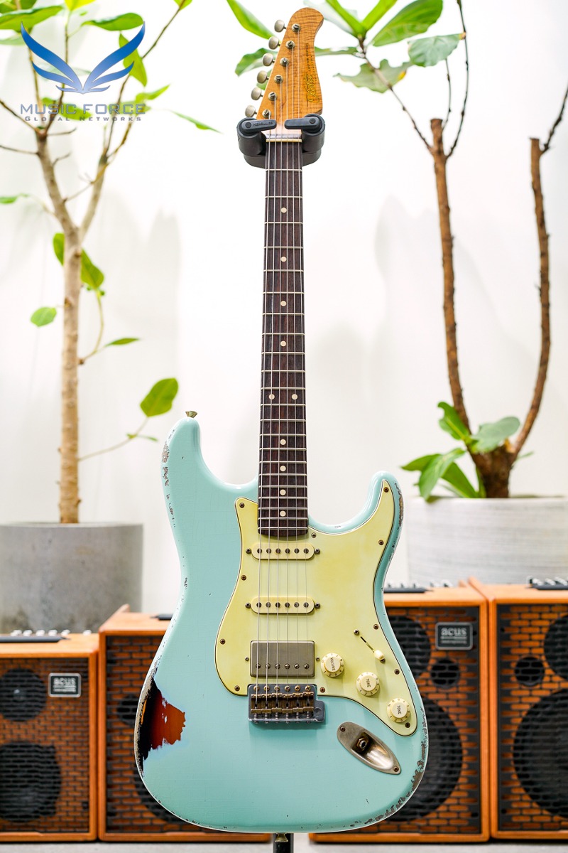 Xotic USA California Classic XSC-2 SSH Heavy Aging-Sonic Blue over 3TSB(Optional Color) w/5A Roasted Flame Maple Neck &amp; Indian Rosewood FB (2022년산/Made in USA/신품) - 2544