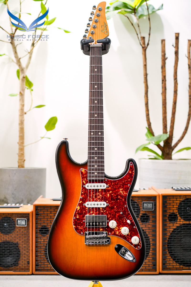 [2024 Summer Sale! (~7/31까지)] Suhr Dealer Select Limited Run Classic S Antique SSH-3 Tone Burst w/Roasted Maple Neck, Tortoise Pickguard &amp; SSCII System (신품) - 70032