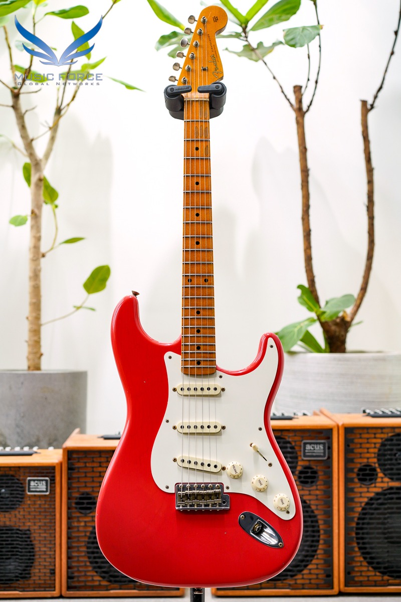 [2024 Summer Sale! (~7/31까지)]  Fender Custom Shop 1955 Strat Journeyman Relic-Aged Fiesta Red w/Roasted Maple Neck (2022년산/신품)