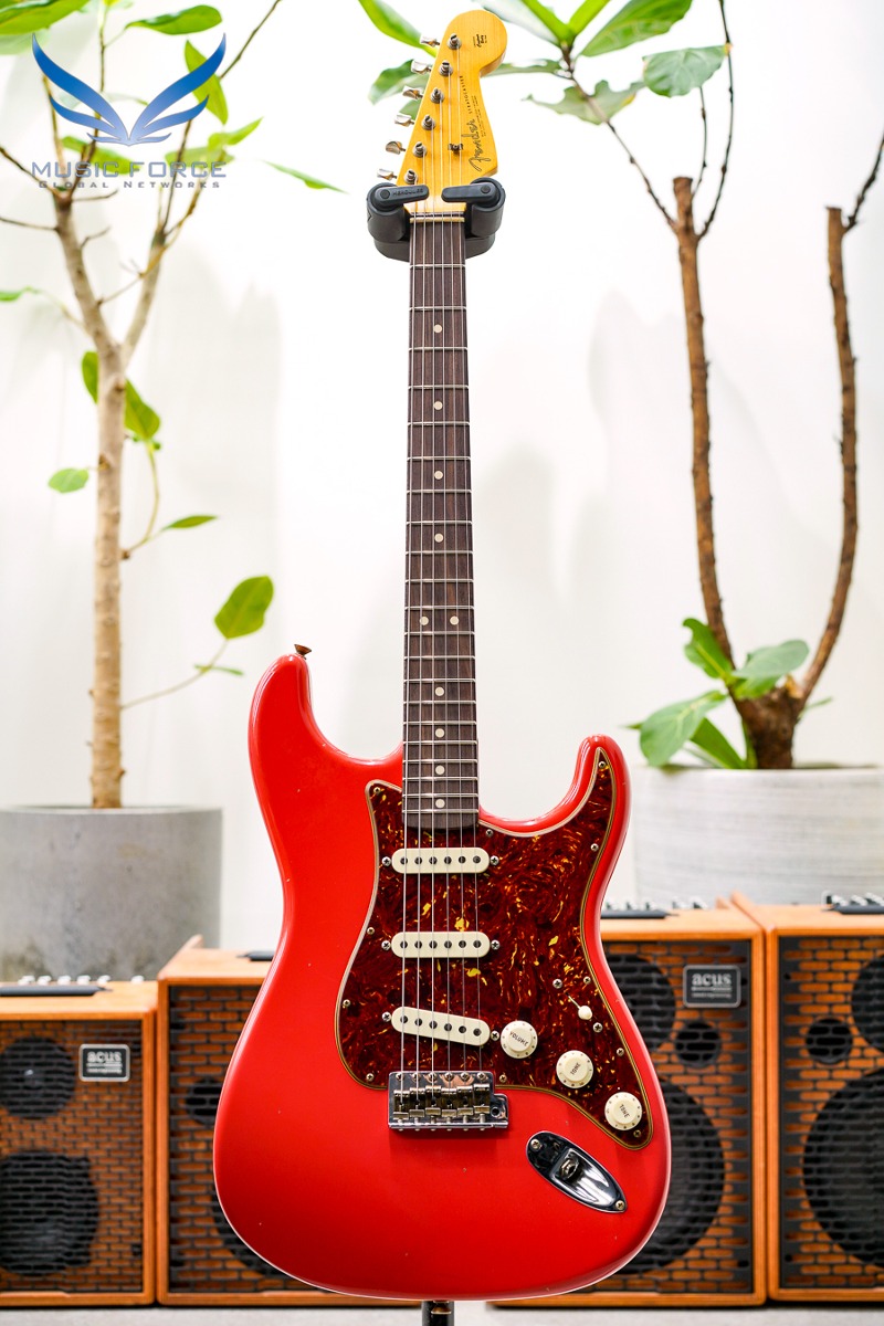 [2024 Summer Sale! (~7/31까지)] Fender Custom Shop 1963 Strat Journeyman Relic-Aged Fiesta Red w/Tortoise Pickguard (2023년산/신품)