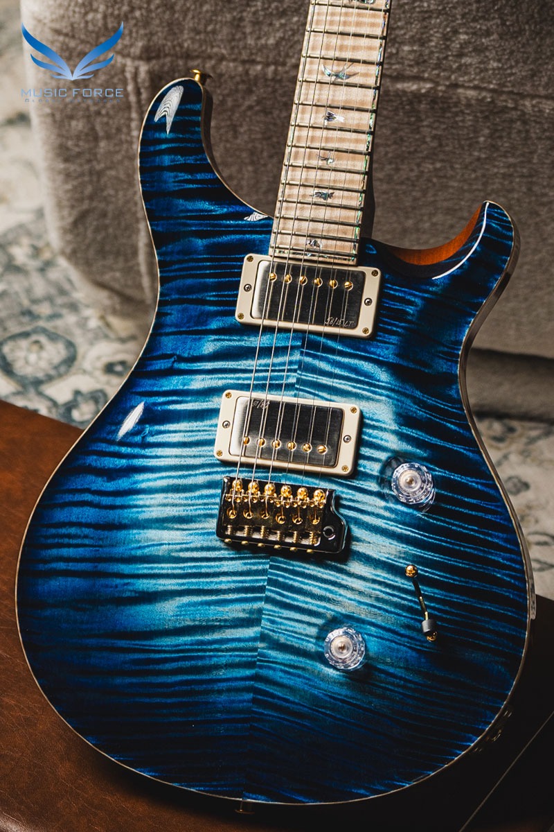 [2024 Summer Sale! (~7/31까지) + 18만원 상당 PRS 긱백증정!] PRS Private Stock Custom 24 FMT-Whale Blue Glow w/Match Stained Figured Maple Neck, Headstock, Coopers Hawk Heel Inlay &amp; Figured Maple FB (2023년산/신품) - 374637
