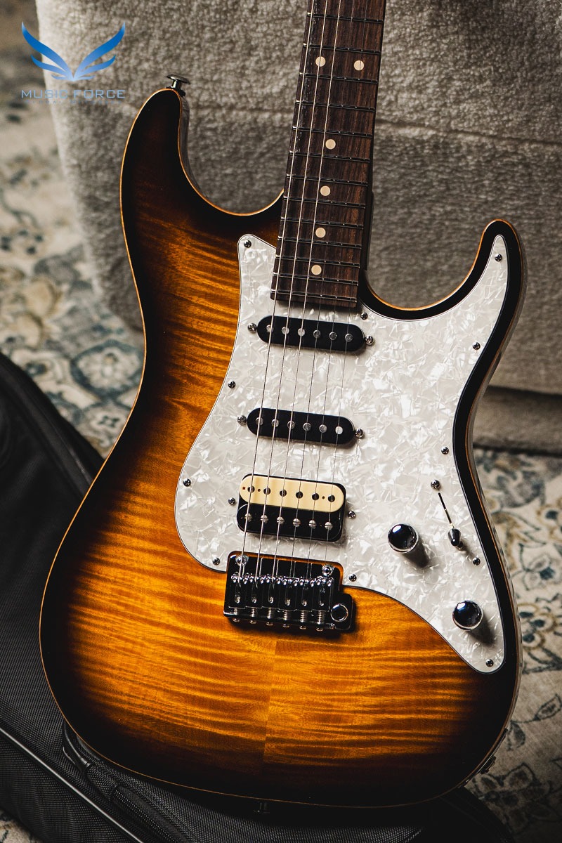 [2024 Summer Sale! (~7/31까지)] Suhr Dealer Select Limited Run Standard SSH FMT-2 Tone Tobacco Burst w/Roasted Maple Neck, White Pearl PG, Black Headstock &amp; SSCII System (신품) - 70756