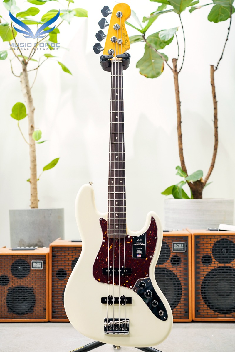 Fender USA American Professional II Jazz Bass-Olympic White w/Rosewood FB (신품) 펜더 아메리칸 프로페셔널 II 재즈 베이스 - US23079817