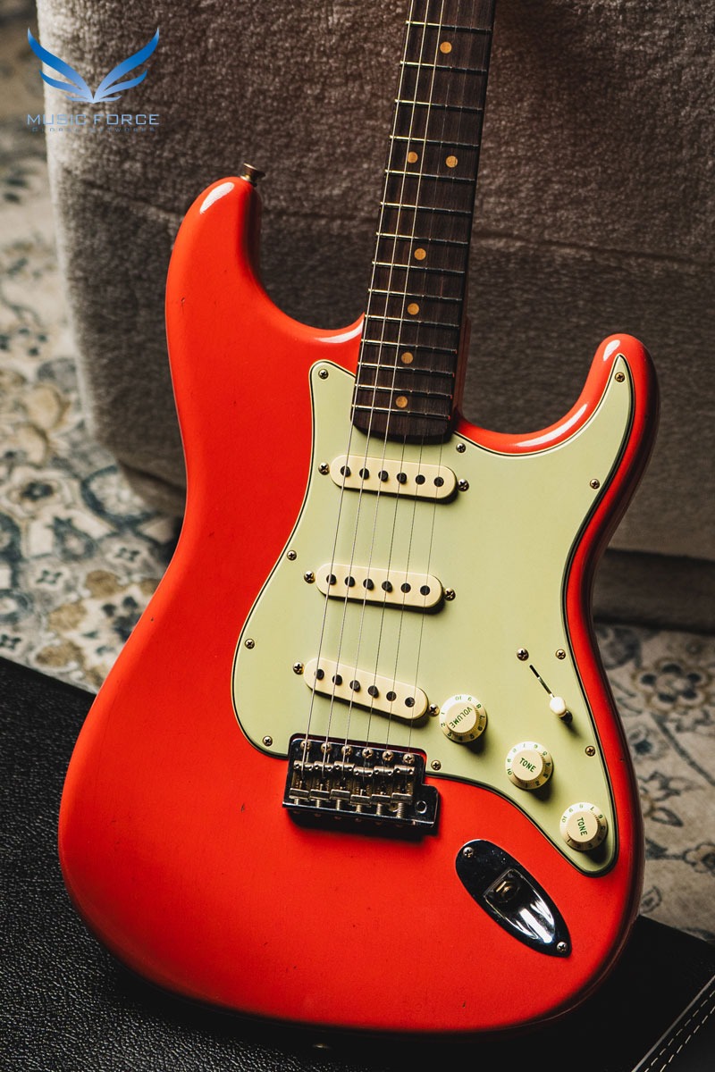 [2024 Summer Sale! (~7/31까지)] Fender Custom Shop 1964 Strat Journeyman Relic-Faded/Aged Fiesta Red (2023년산/신품) - CZ574139