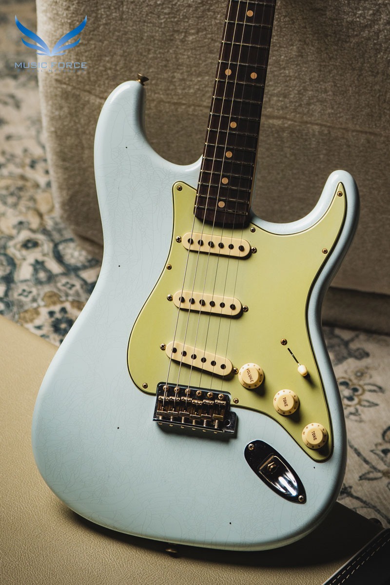 [2024 Summer Sale! (~7/31까지)] Fender Custom Shop Limited Edition 1959 Special Strat Journeyman Relic-Super Faded Sonic Blue w/AAA Flame Maple Neck (2023년산/신품) - CZ571743