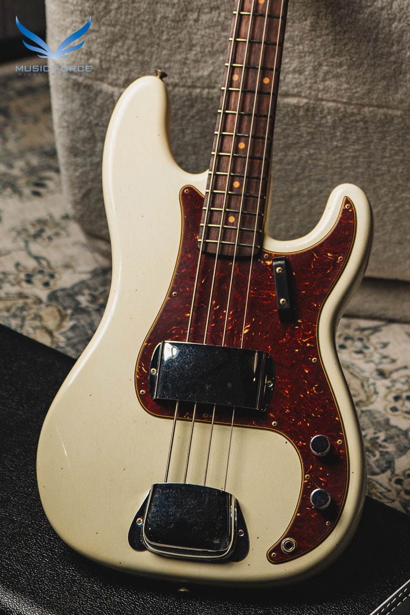 [2024 Summer Sale! (~7/31까지)] Fender Custom Shop 1963 Precision Bass Journeyman Relic-Aged Olympic White (2023년산/신품) - CZ572534