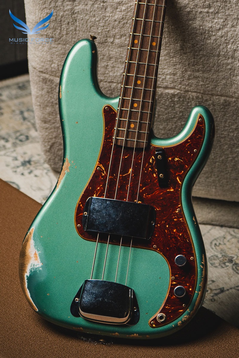 [2024 Summer Sale! (~7/31까지)] Fender Custom Shop Limited Edition 1960 Precision Bass Heavy Relic-Aged Sherwood Green Metallic (2022년산/신품) - CZ560358